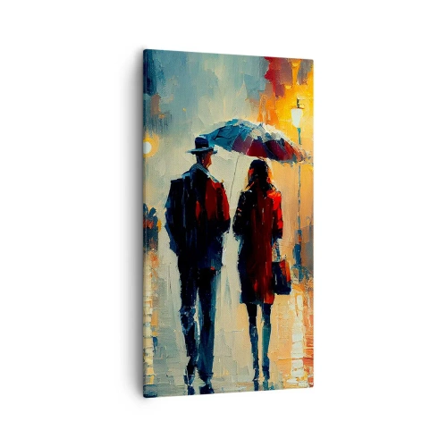 Impression sur toile - Image sur toile - Histoire d'amour urbaine - 55x100 cm