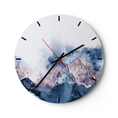 Horloge murale - Pendule murale - Ce sont des sommets ! - 40x40 cm
