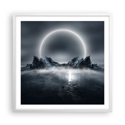 Affiche dans un cadre blanc - Poster - La fin de l'histoire - 60x60 cm