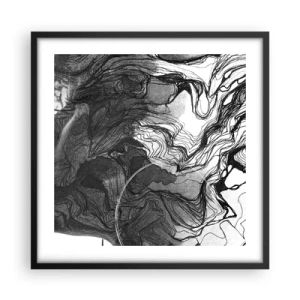 Affiche dans un cadre noir - Poster - Emmêlé dans les rêves - 50x50 cm