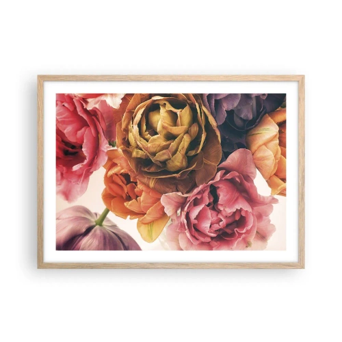 Affiche dans un chêne clair - Poster - La fête de la vie - 70x50 cm