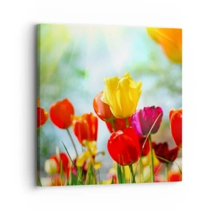 Impression sur toile - Image sur toile - Toutes les couleurs du soleil - 30x30 cm