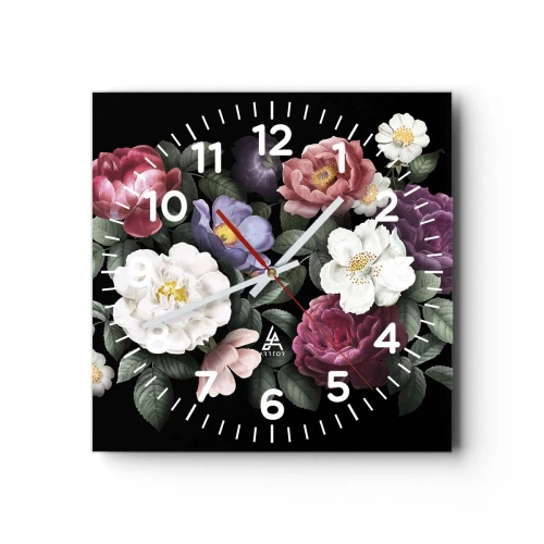 Horloge murale - Pendule murale - D'un jardin anglais - 30x30 cm