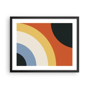 Affiche dans un cadre noir - Poster - Vers son soi - 50x40 cm