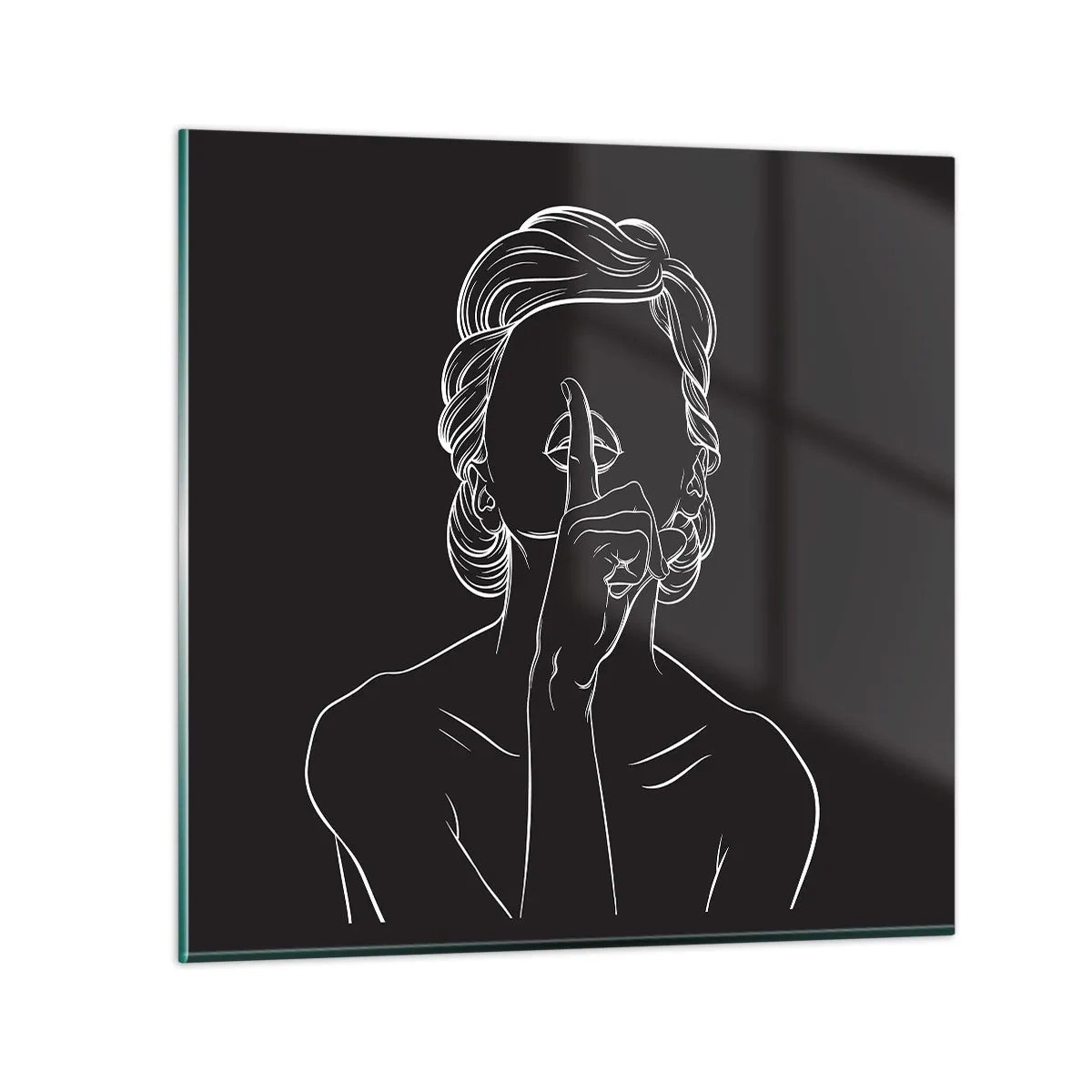 Impression sur verre - Image sur verre - La beauté s'épanouit en silence - 70x70 cm