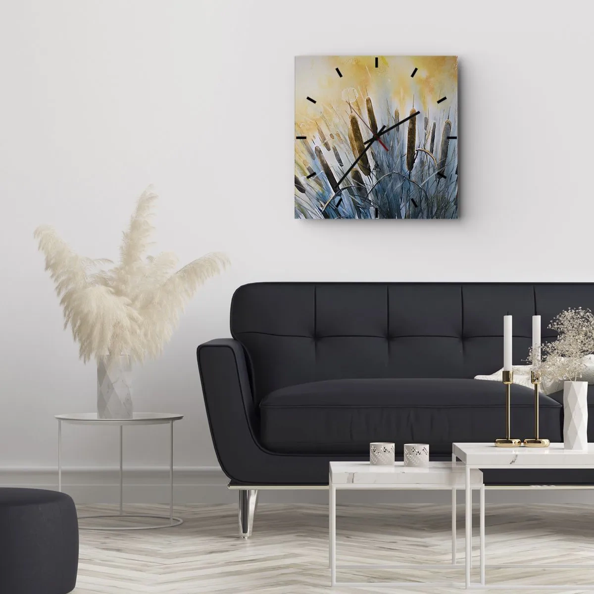 Horloge murale - Pendule murale - Fraicheur de l'eau, chaleur du soleil - 30x30 cm