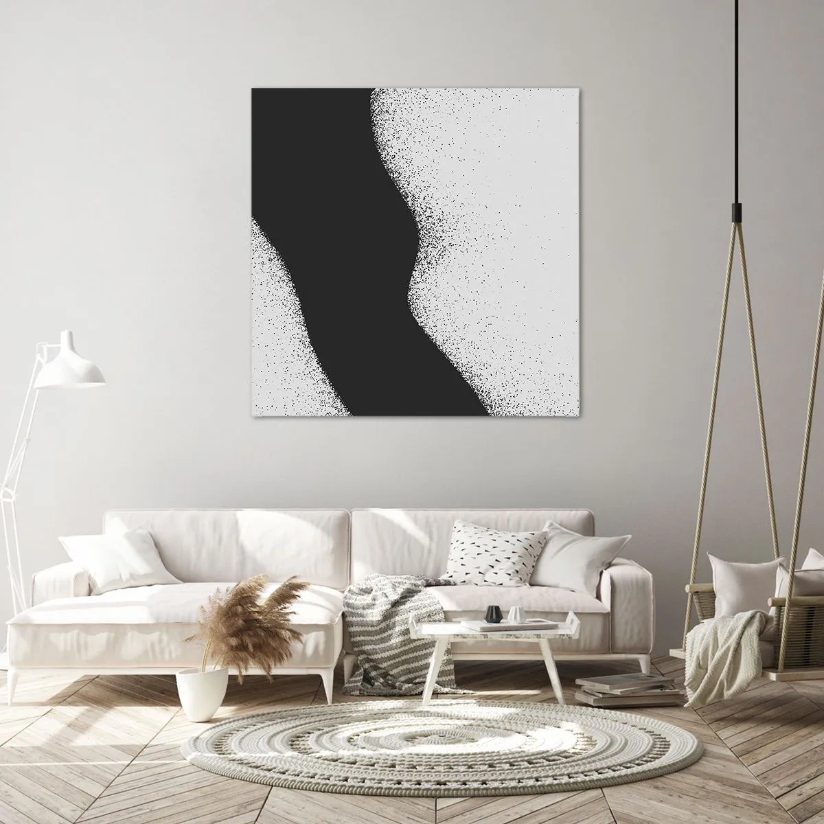 Impression sur toile - Image sur toile - Équilibre fluide - 30x30 cm