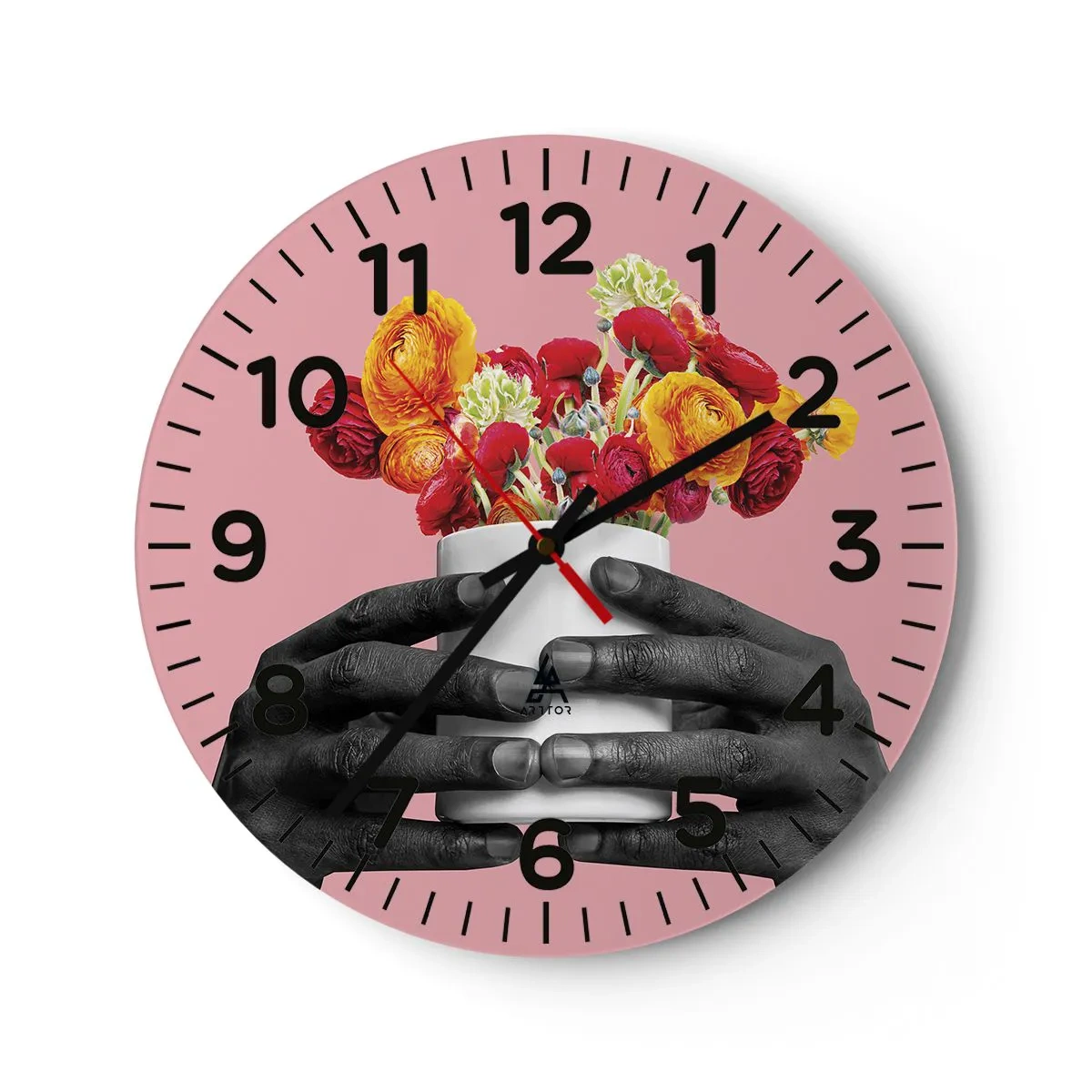 Horloge murale - Pendule murale - Apothéose de la vie - 30x30 cm