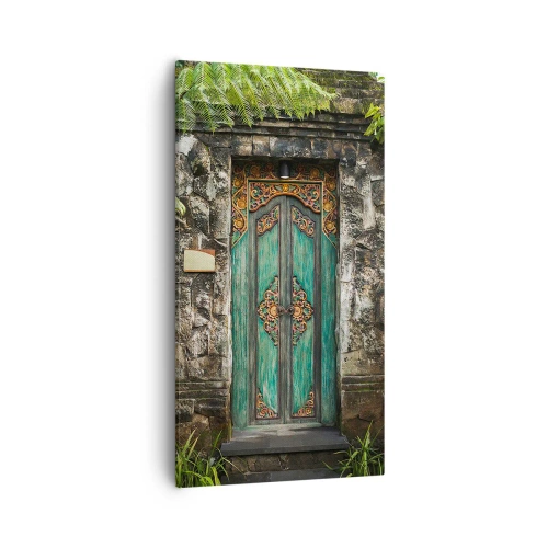 Impression sur toile - Image sur toile - Porte vers un monde exotique - 55x100 cm