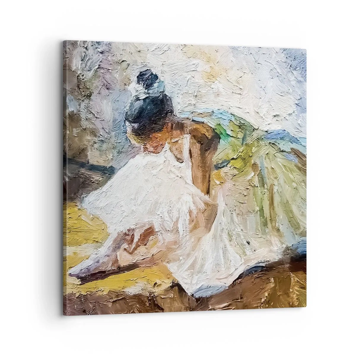 Impression sur toile - Image sur toile - D'après un tableau de Degas - 60x60 cm