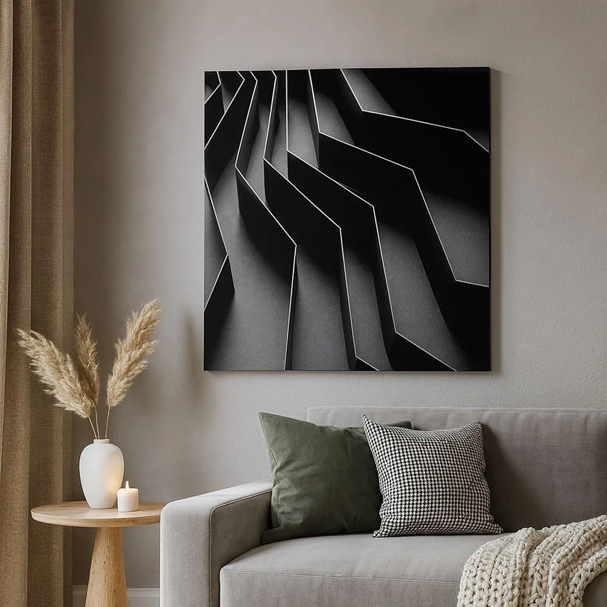 Impression sur toile - Image sur toile - Ordre spatial - 30x30 cm