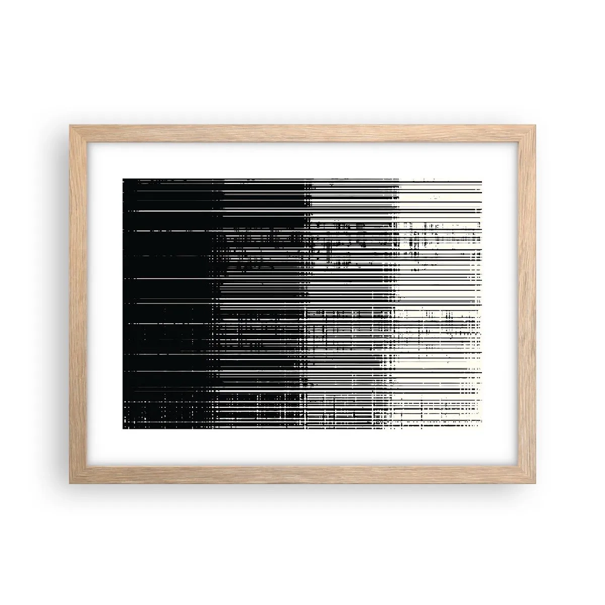 Affiche dans un chêne clair - Poster - Ondes et vibrations - 40x30 cm