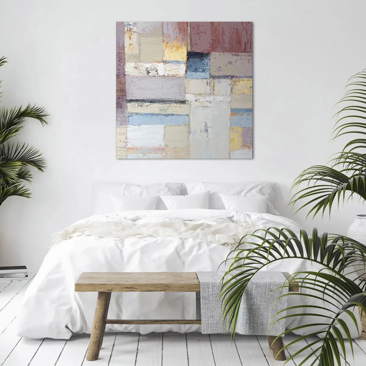 Impression sur toile - Image sur toile - Le calme de la géométrie - 40x40 cm