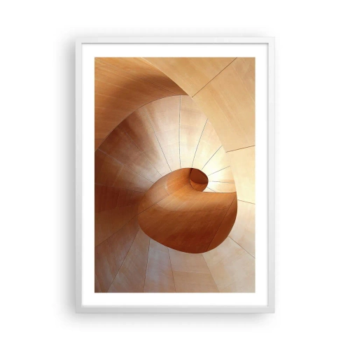 Affiche dans un cadre blanc - Poster - Serpentin architectural - 50x70 cm