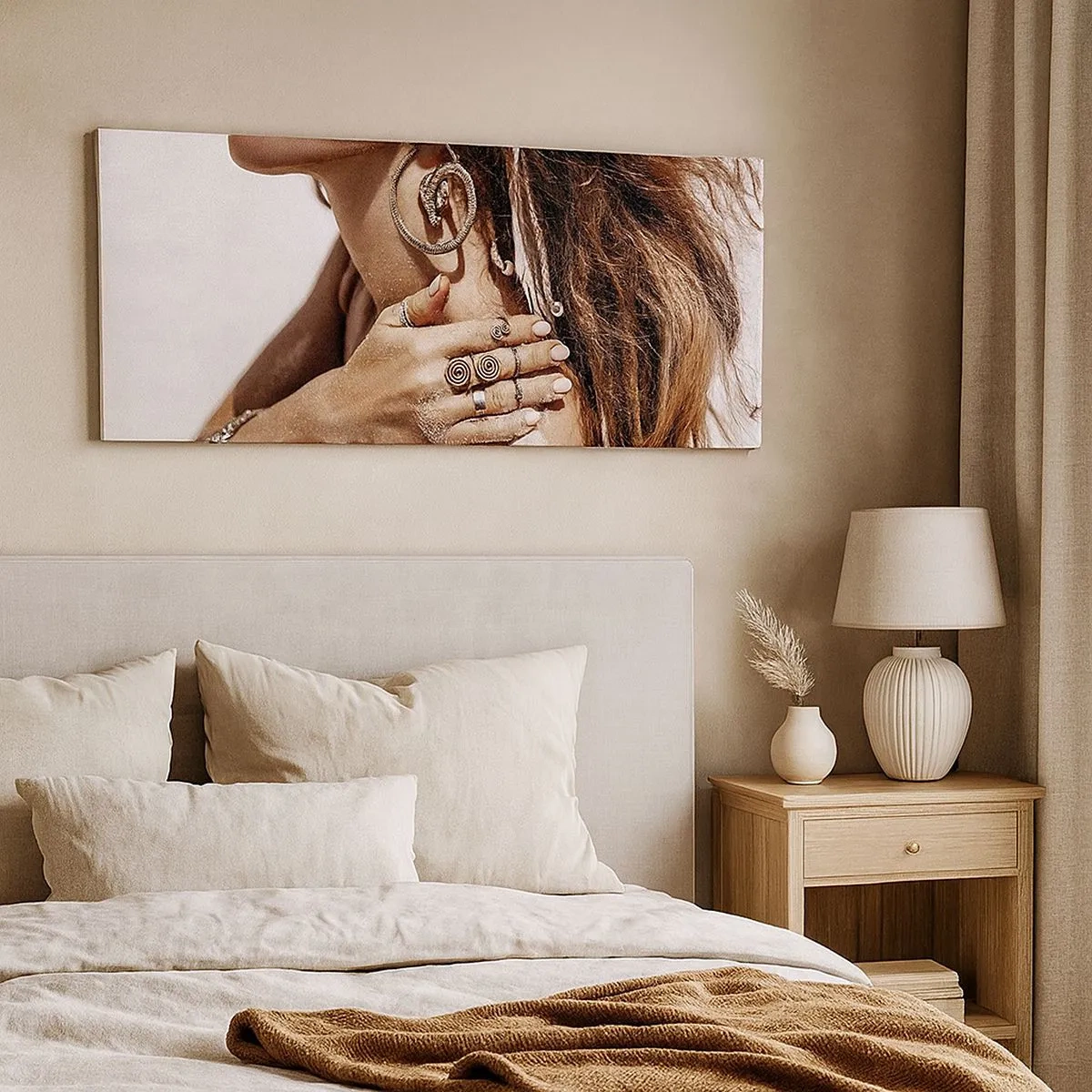 Impression sur toile - Image sur toile - Reine des plages sauvages - 100x40 cm