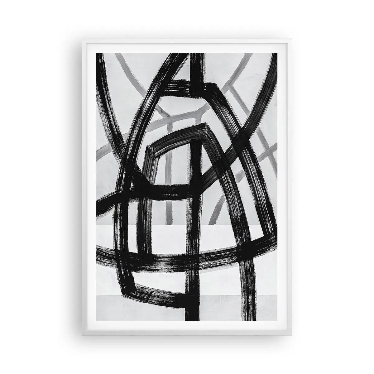 Affiche dans un cadre blanc - Poster - Profondeur du bâtiment - 70x100 cm