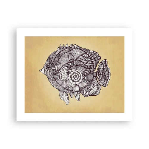 Affiche - Poster - D'un océan d'ornements - 50x40 cm