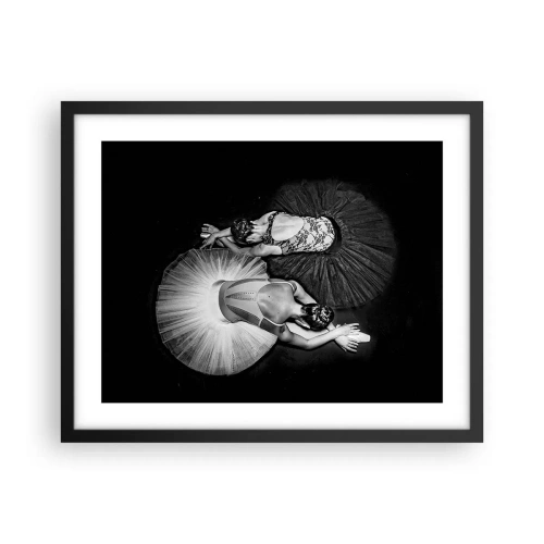 Affiche dans un cadre noir - Poster - Jin et jang – équilibre idéal - 50x40 cm