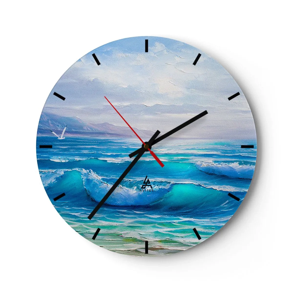 Horloge murale - Pendule murale - Il apporte un soulagement - 40x40 cm