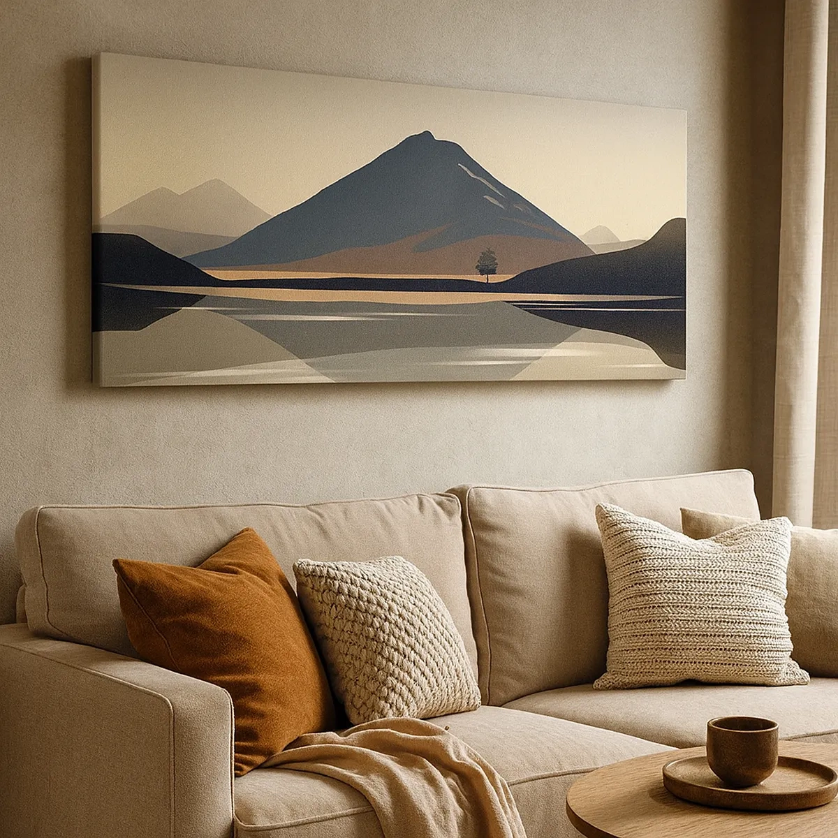 Impression sur toile - Image sur toile - Reflet de miroir - 30x30 cm