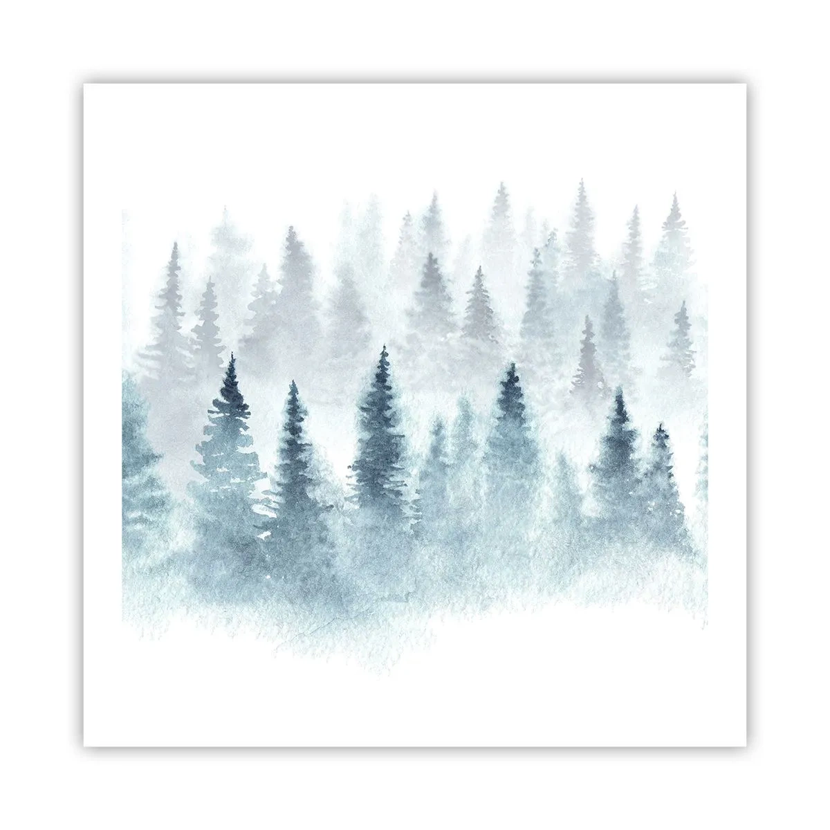 Affiche - Poster - Enveloppé de brouillard - 60x60 cm