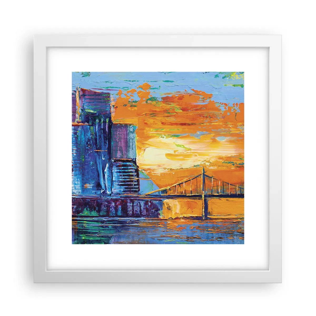 Affiche dans un cadre blanc - Poster - Culture et nature - 30x30 cm