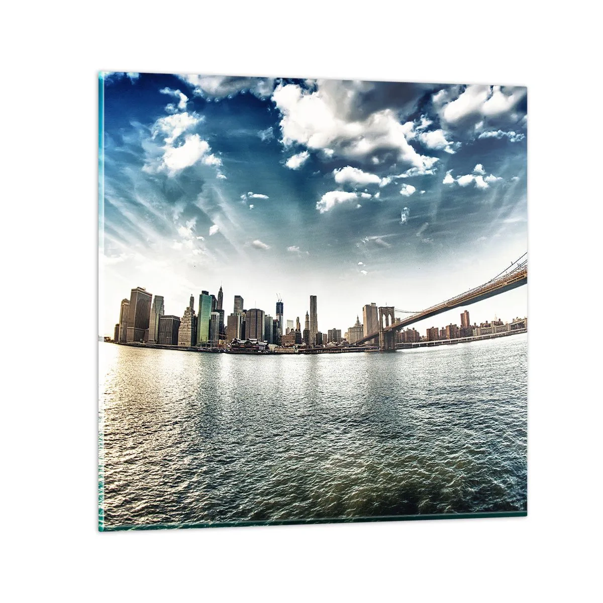 Impression sur verre - Image sur verre - L'île de verre - 50x50 cm