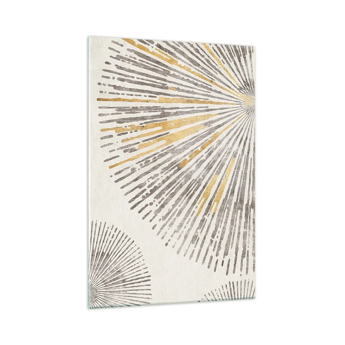 Impression sur verre - Image sur verre - Motif abstrait en forme de rayon - 70x100cm - La beauté du rayon - Décoration murale moderne pour le salon et la chambre ARTTOR