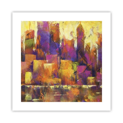 Affiche - Poster - Composition métropolitaine - 40x40 cm