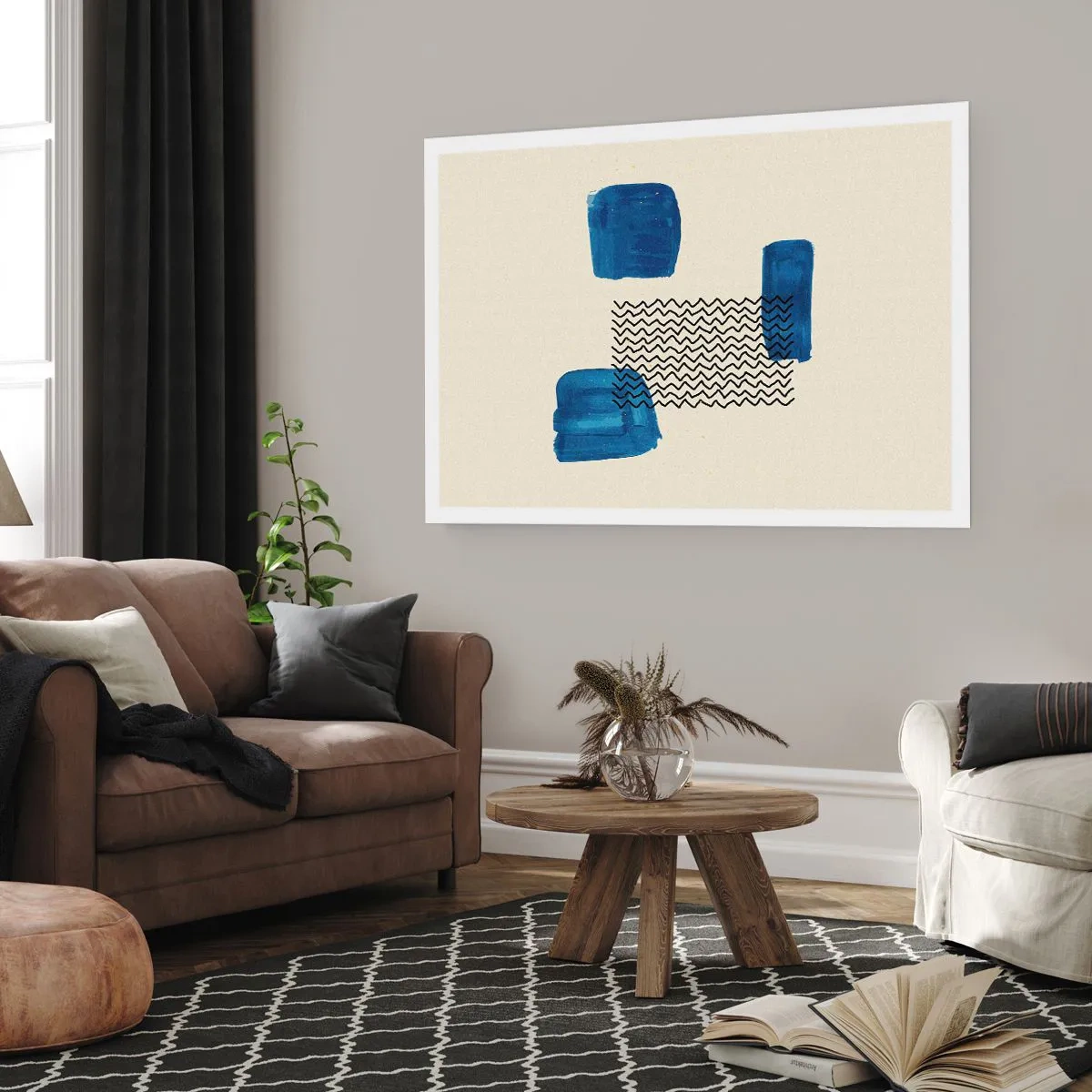 Affiche - Poster - Quatuor abstrait - 91x61 cm