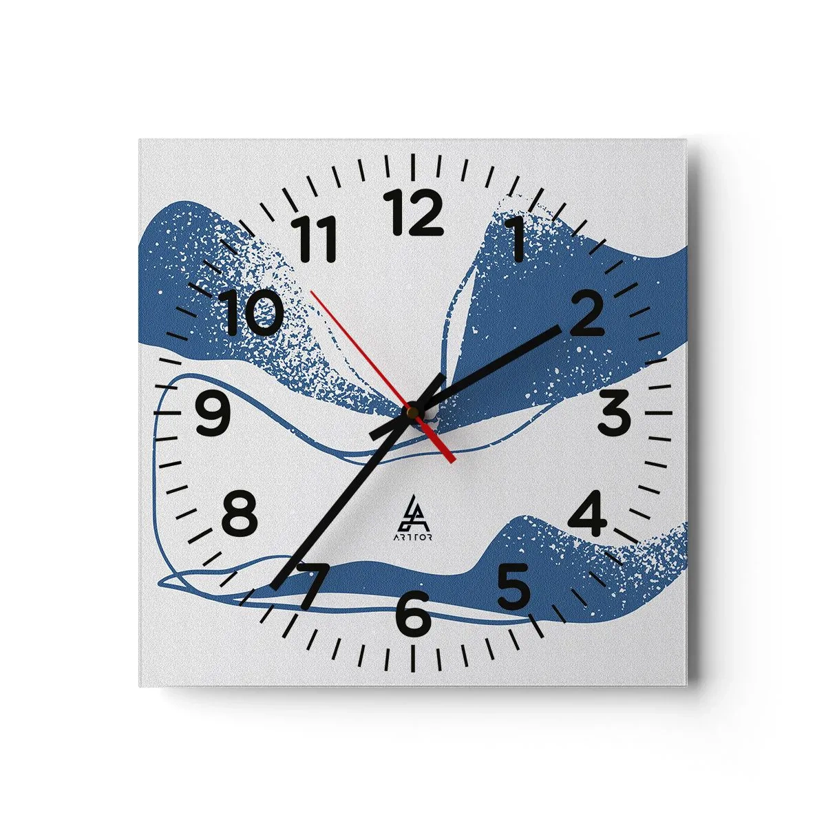 Horloge murale - Pendule murale - Abstraction ailée - 30x30 cm