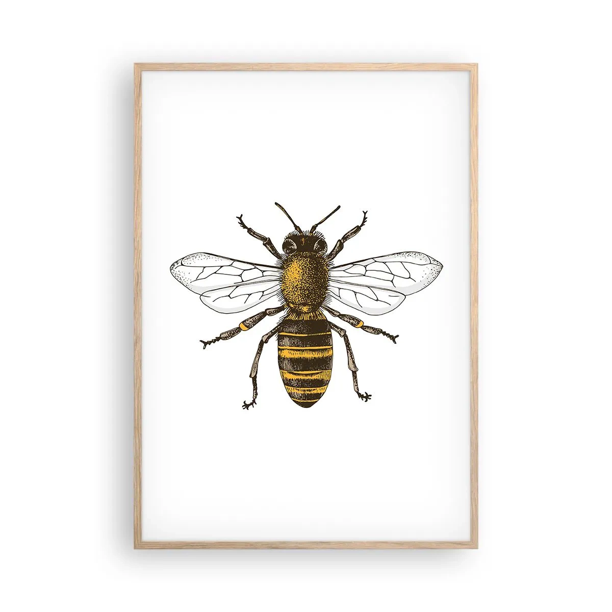 Affiche dans un chêne clair - Poster - Belle et bonne - 70x100 cm