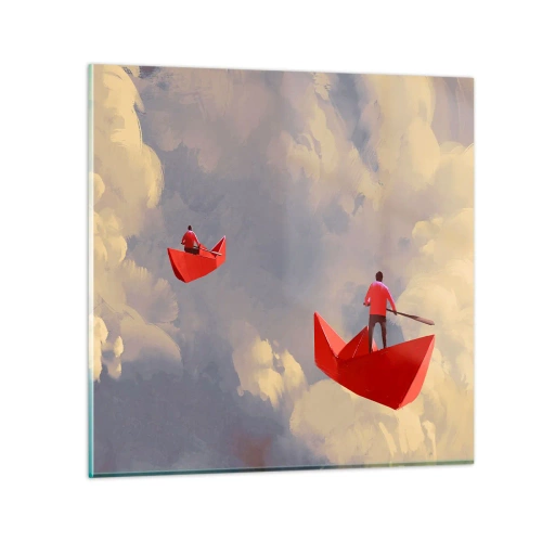 Impression sur verre - Image sur verre - Expédition des Rêveurs - 70x70 cm