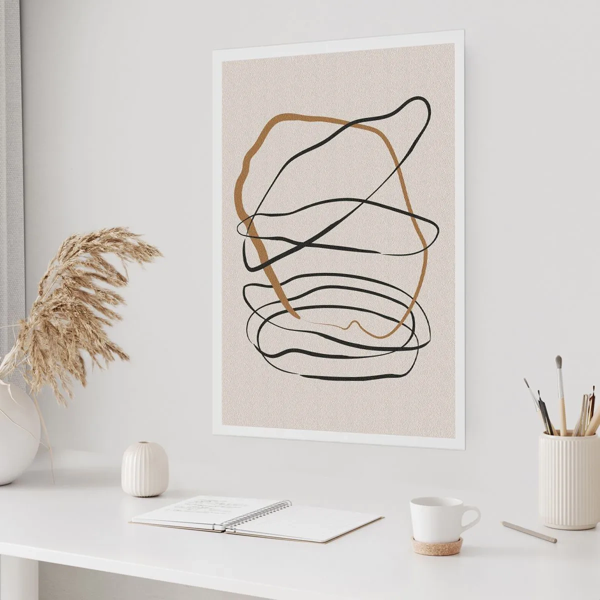 Affiche - Poster - Composition – danse en boucle - 70x100 cm