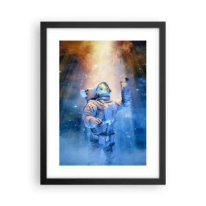 Affiche dans un cadre noir - Poster - Enfin arrivé - 30x40 cm