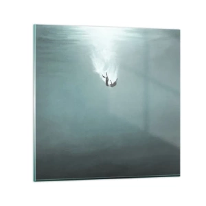 Impression sur verre - Image sur verre - Dans les bras de l'océan - 30x30 cm