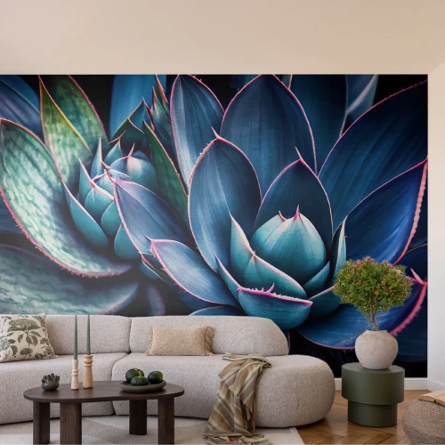 Papier Peint Photo Premium Sand - Force vital - Fleurs, Botanique, Plantes succulentes - 200x140 cm