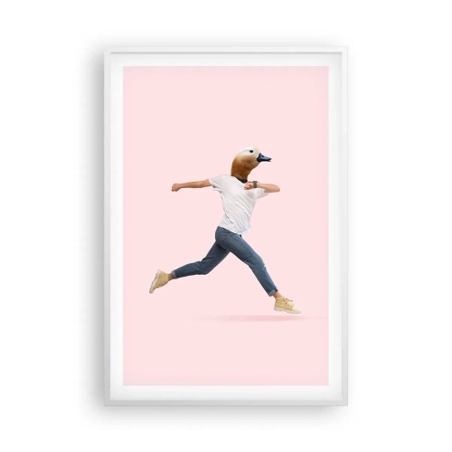 Affiche dans un cadre blanc - Poster - Une pincée d'absurdité - 61x91 cm