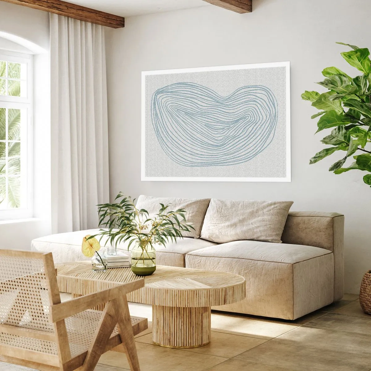 Affiche - Poster - Une goutte de sourire - 50x40 cm