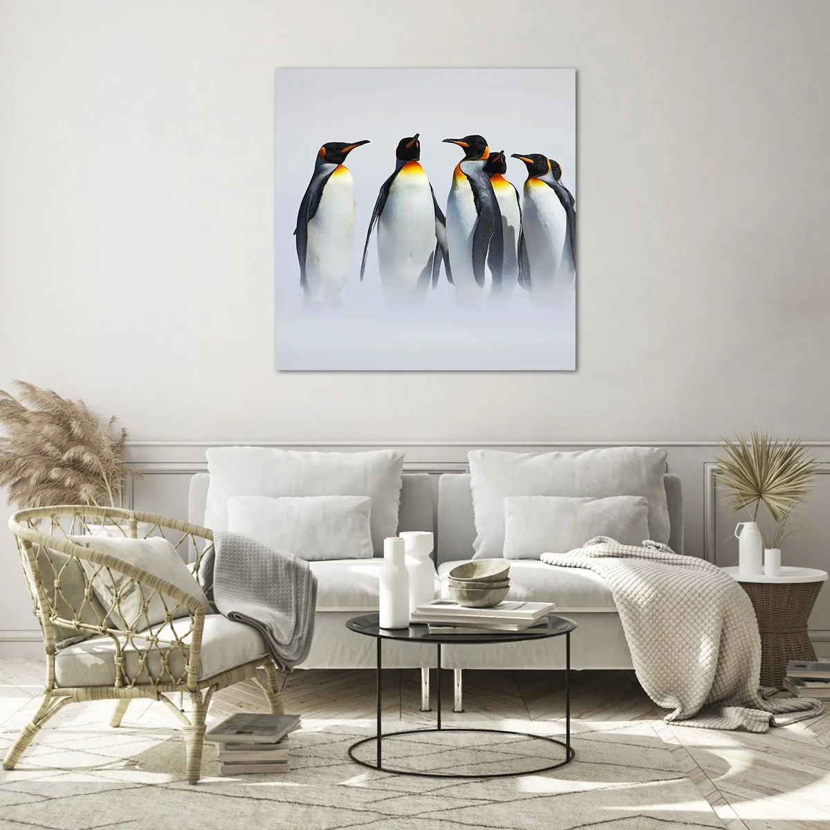 Impression sur verre - Image sur verre - Rencontre en robes de soirée - 60x60 cm