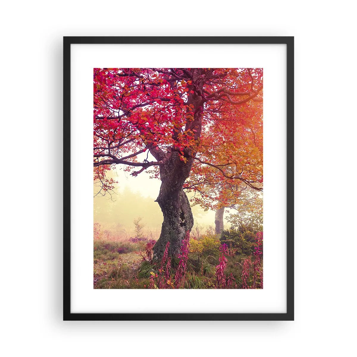 Affiche dans un cadre noir - Poster - Frénésie de floraison - 40x50 cm