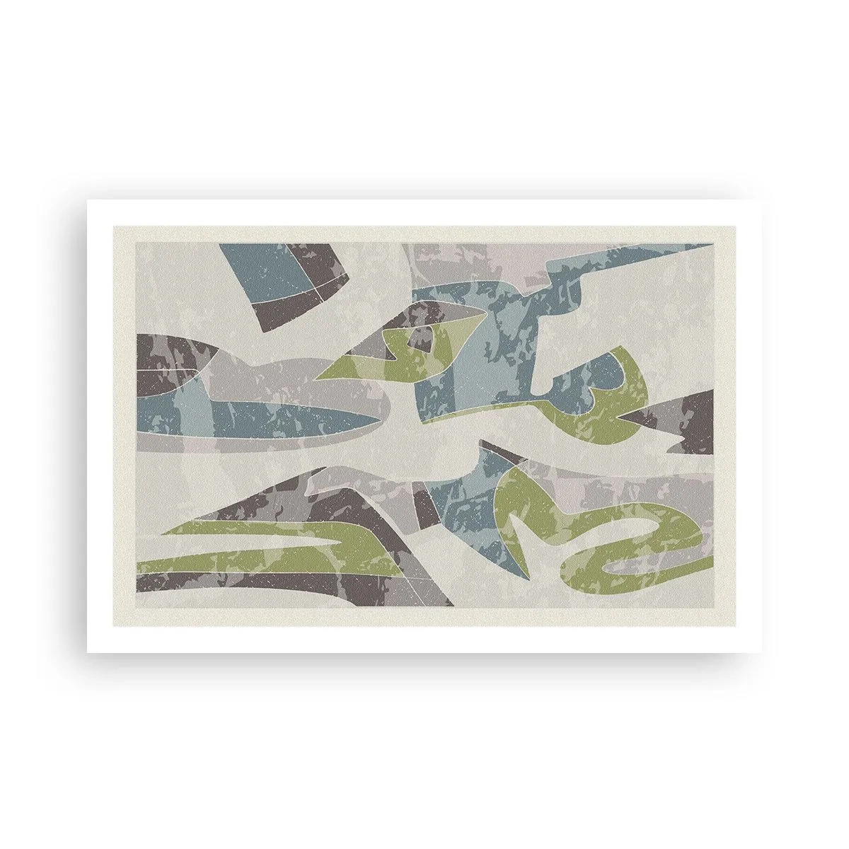 Affiche - Poster - Composition derrière la vitre - 91x61 cm