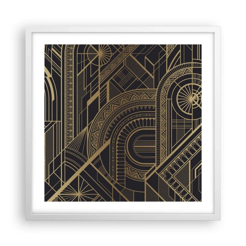 Affiche dans un cadre blanc - Poster - Concept, idée, plan - 50x50 cm