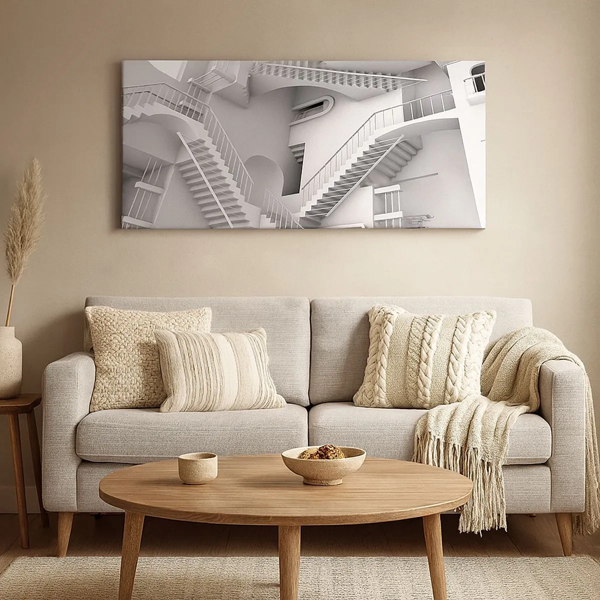 Impression sur toile - Image sur toile - Paradoxes spatiaux - 100x40 cm