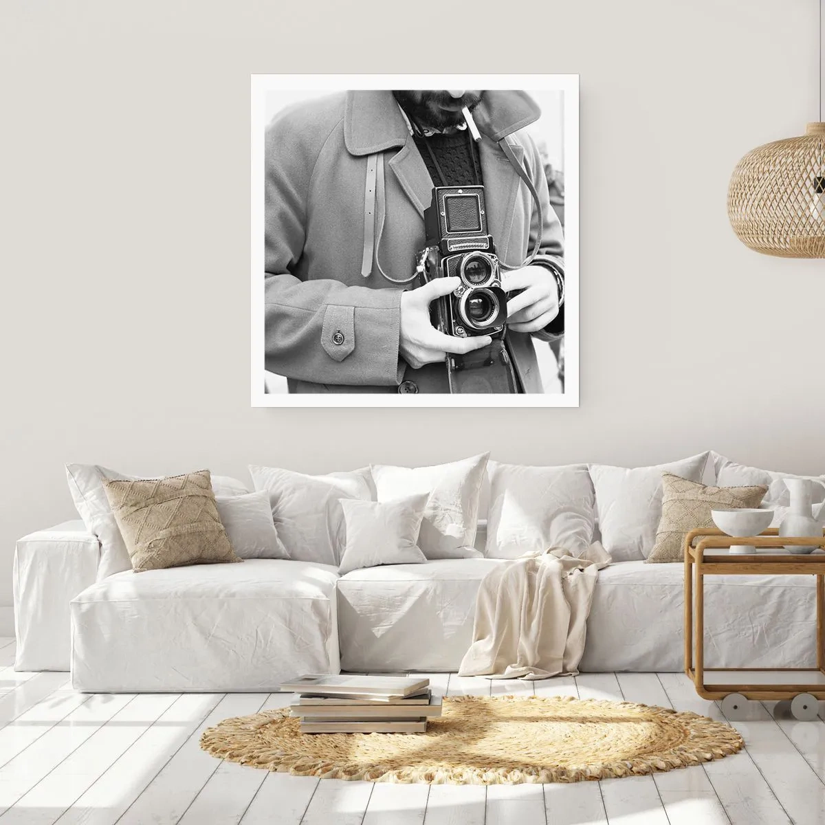 Affiche - Poster - Dans un style rétro - 60x60 cm