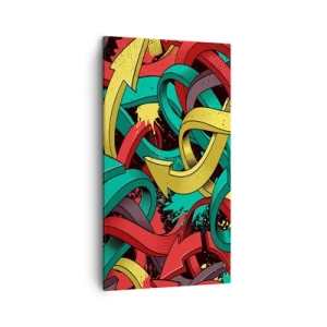 Impression sur toile - Image sur toile - Quel chemin vers le but ? - 45x80 cm