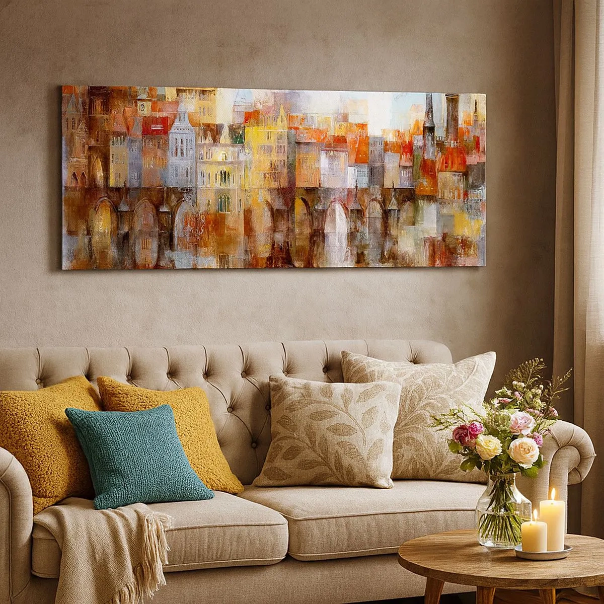 Impression sur toile - Image sur toile - C'est aussi beau sous le pont - 100x40 cm