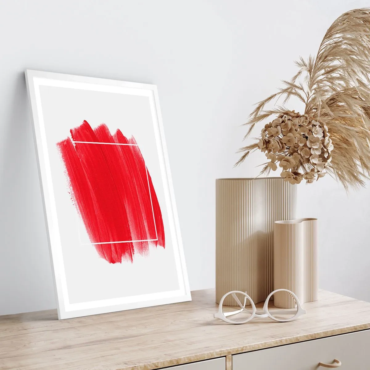 Affiche dans un cadre blanc - Poster - En dehors du cadre - 30x40 cm