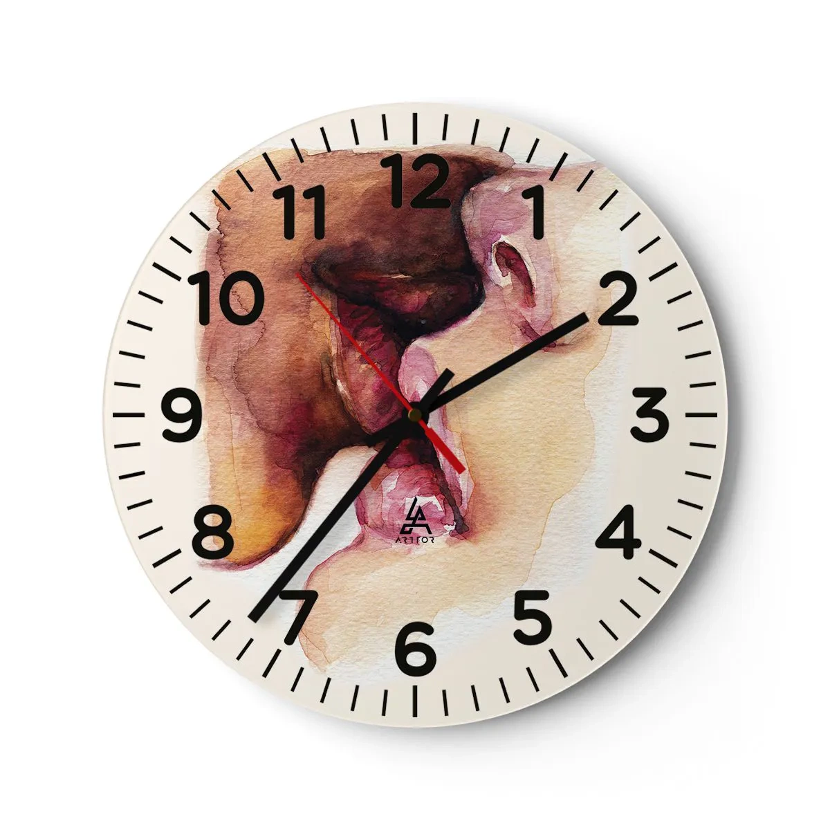Horloge murale - Pendule murale - Comme le jour et la nuit, la terre et le ciel - 40x40 cm