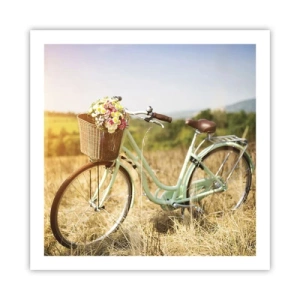 Affiche - Poster - Je vais rester un petit moment - 60x60 cm